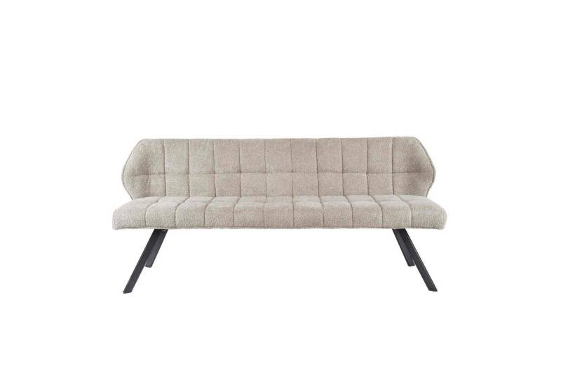Feeling4Home Bank Esszimmerbank Spinras mit Lehne - Boucle, Sand, Weicher und bequemer Stoff von Feeling4Home