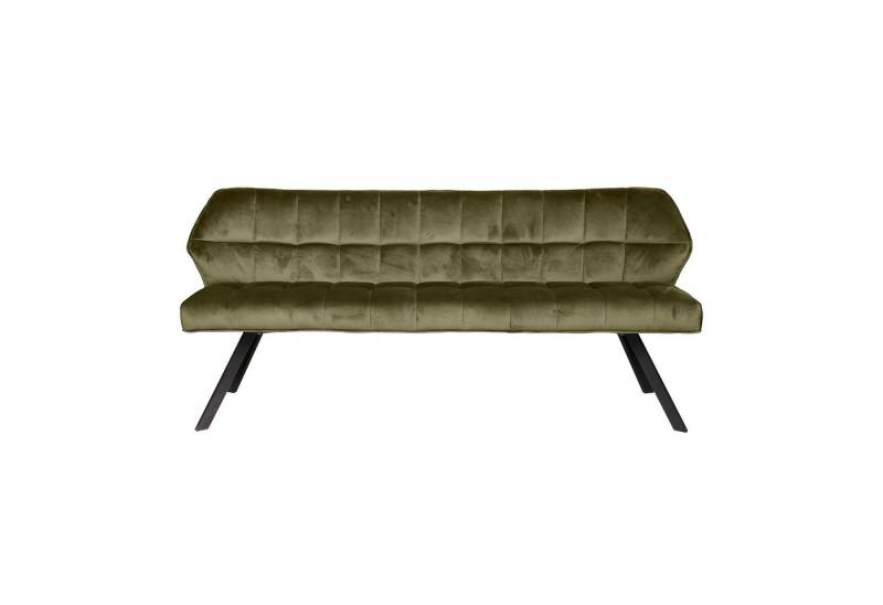 Feeling4Home Bank Esszimmerbank Spinras mit Lehne - Samt, Olive-Grün, Weicher und bequemer Stoff von Feeling4Home