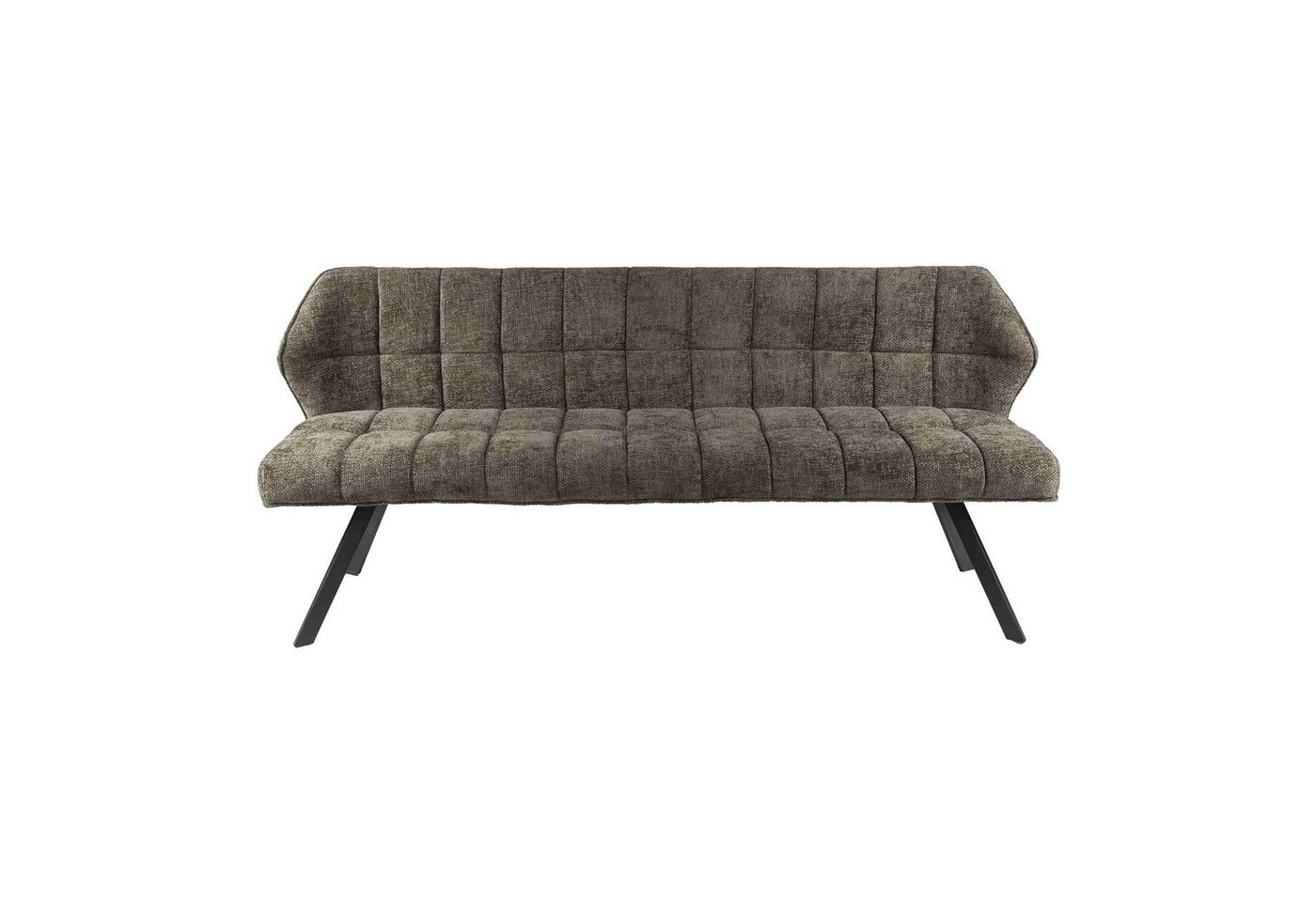 Feeling4Home Bank Esszimmerbank Spinras mit Lehne - Webstoff, Taupe, Weicher und bequemer Stoff von Feeling4Home