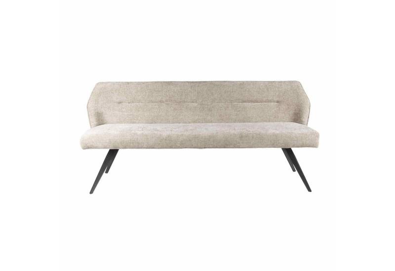 Feeling4Home Bank Esszimmerbank Vellturna mit Lehne - Webstoff, Sand, Weicher und bequemer Stoff von Feeling4Home