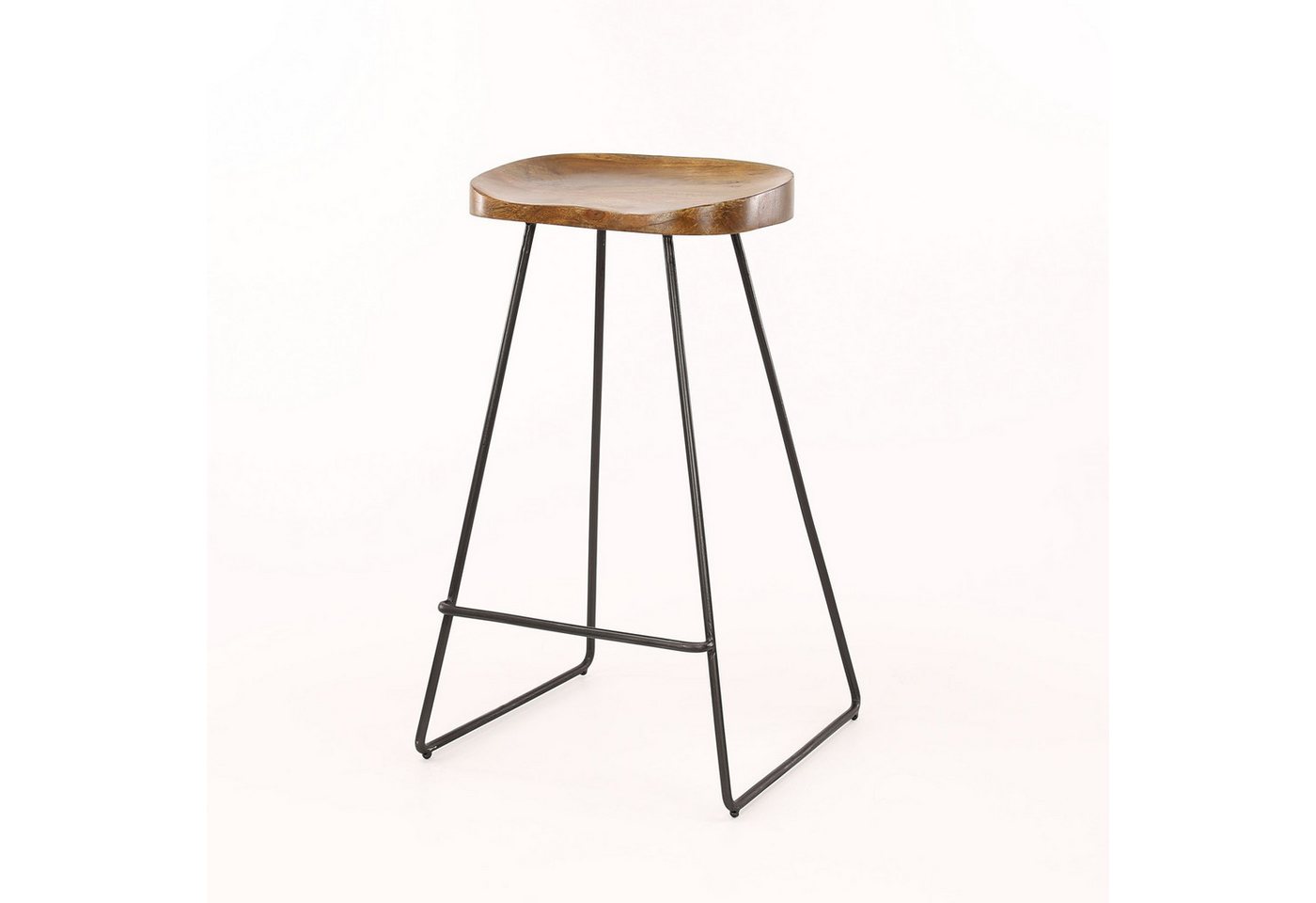 Feeling4Home Barhocker 4er-Set Barhocker Sitazia ohne Lehne - Akazienholz, Natur, Jedes Stück ein Unikat von Feeling4Home