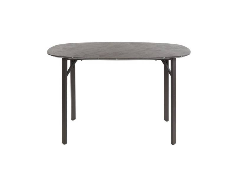 Feeling4Home Bartisch Ovaler Bartisch Melamik - schwarze Keramikoptik, 140 x 75 cm, Holz mit marmorierter Keramik-Design-Beschichtung Feeling4Home Bartisch Ovaler Bartisch Melamik - schwarze Keramikoptik, 140 x 75 cm, Holz mit marmorierter Keramik-Design-Beschichtung von Feeling4Home