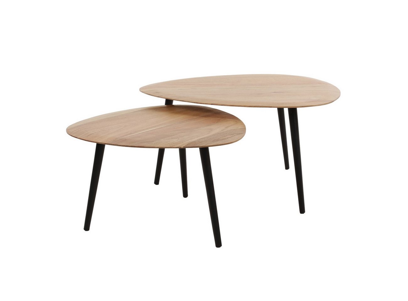Feeling4Home Couchtisch 2er-Set Couchtisch Akazra - Akazienholz massiv Natur, Dreieckig, markante Holzmaserung Feeling4Home Couchtisch 2er-Set Couchtisch Akazra - Akazienholz massiv Natur, Dreieckig, markante Holzmaserung von Feeling4Home