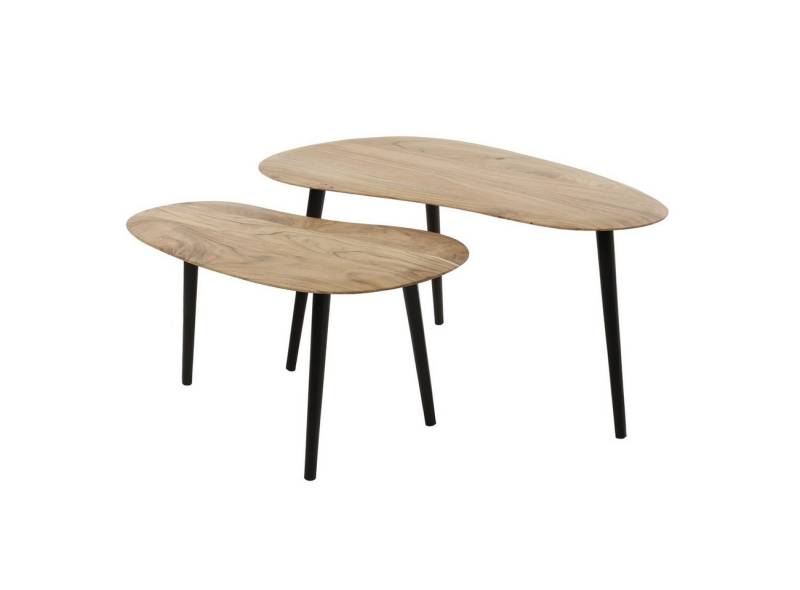 Feeling4Home Couchtisch 2er-Set Couchtisch Akazra - Akazienholz massiv Natur, Nierenform, markante Holzmaserung Feeling4Home Couchtisch 2er-Set Couchtisch Akazra - Akazienholz massiv Natur, Nierenform, markante Holzmaserung von Feeling4Home