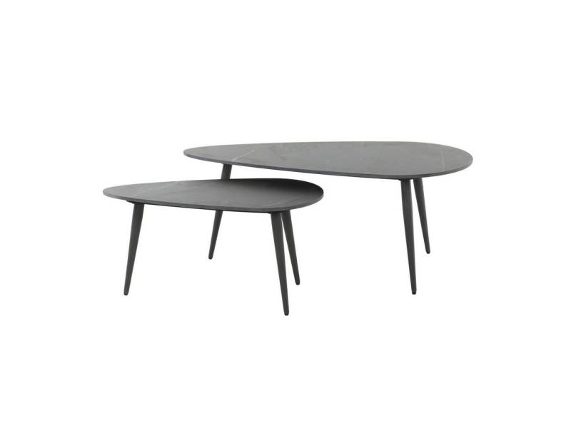 Feeling4Home Couchtisch 2er-Set Couchtisch Cerami - schwarze Keramikplatte, Nierenform, Marmorierte Keramikplatte in Nierenform Feeling4Home Couchtisch 2er-Set Couchtisch Cerami - schwarze Keramikplatte, Nierenform, Marmorierte Keramikplatte in Nierenform von Feeling4Home