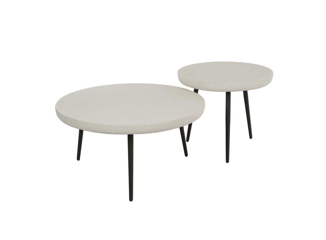 Feeling4Home Couchtisch 2er-Set Couchtisch Marbre - cremeweißer Marmor-Komposit, Rund, Tischplatte in Steinoptik Feeling4Home Couchtisch 2er-Set Couchtisch Marbre - cremeweißer Marmor-Komposit, Rund, Tischplatte in Steinoptik von Feeling4Home