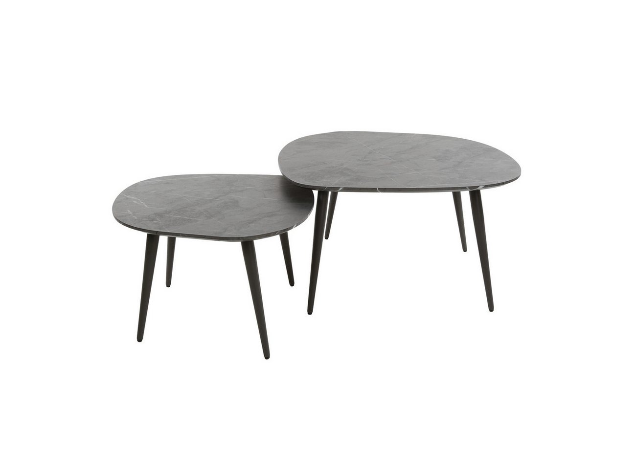 Feeling4Home Couchtisch 2er-Set Couchtisch Melamik in Keramik-Optik, Viereckig, Minimalistisches Gestell mit einer marmorierter Keramikoptik Feeling4Home Couchtisch 2er-Set Couchtisch Melamik in Keramik-Optik, Viereckig, Minimalistisches Gestell mit einer marmorierter Keramikoptik von Feeling4Home