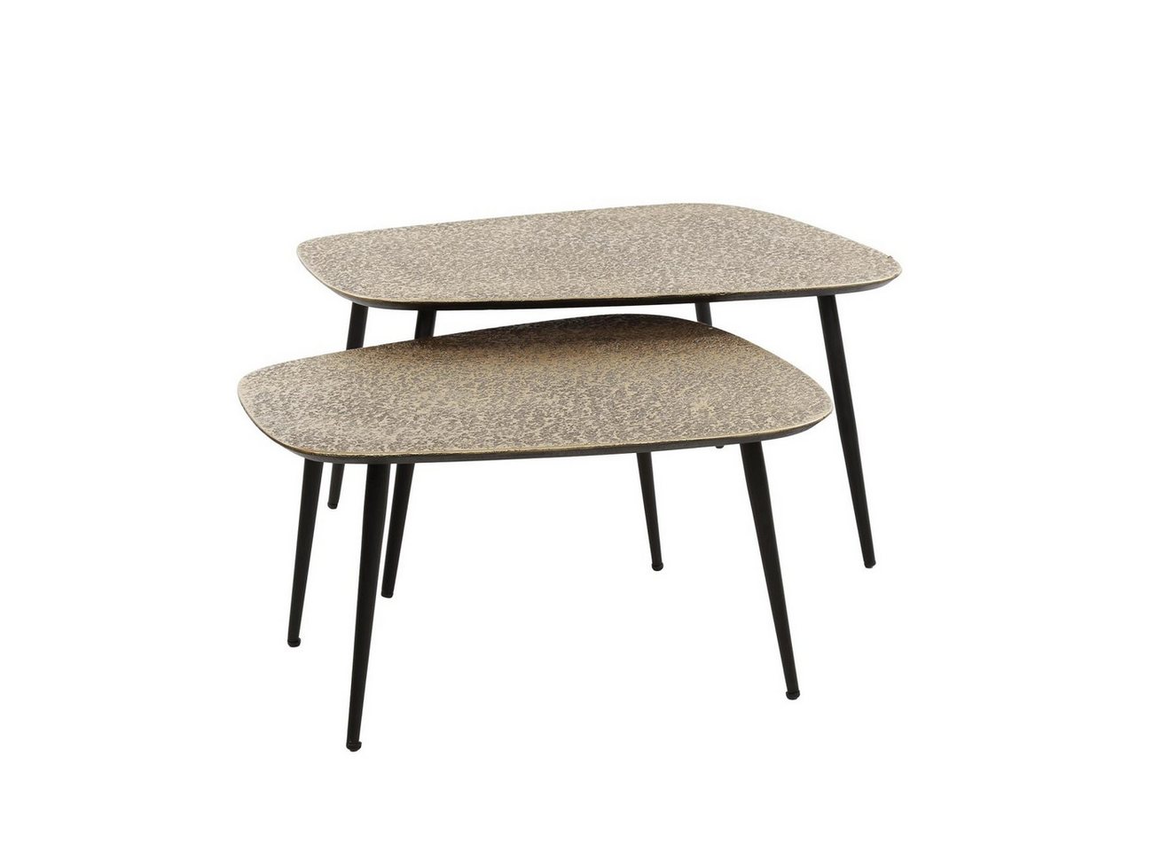 Feeling4Home Couchtisch 2er-Set Couchtisch Metlule - Metall in Gold, Viereckig, Tischplatte mit strukturierter Oberfläche Feeling4Home Couchtisch 2er-Set Couchtisch Metlule - Metall in Gold, Viereckig, Tischplatte mit strukturierter Oberfläche von Feeling4Home