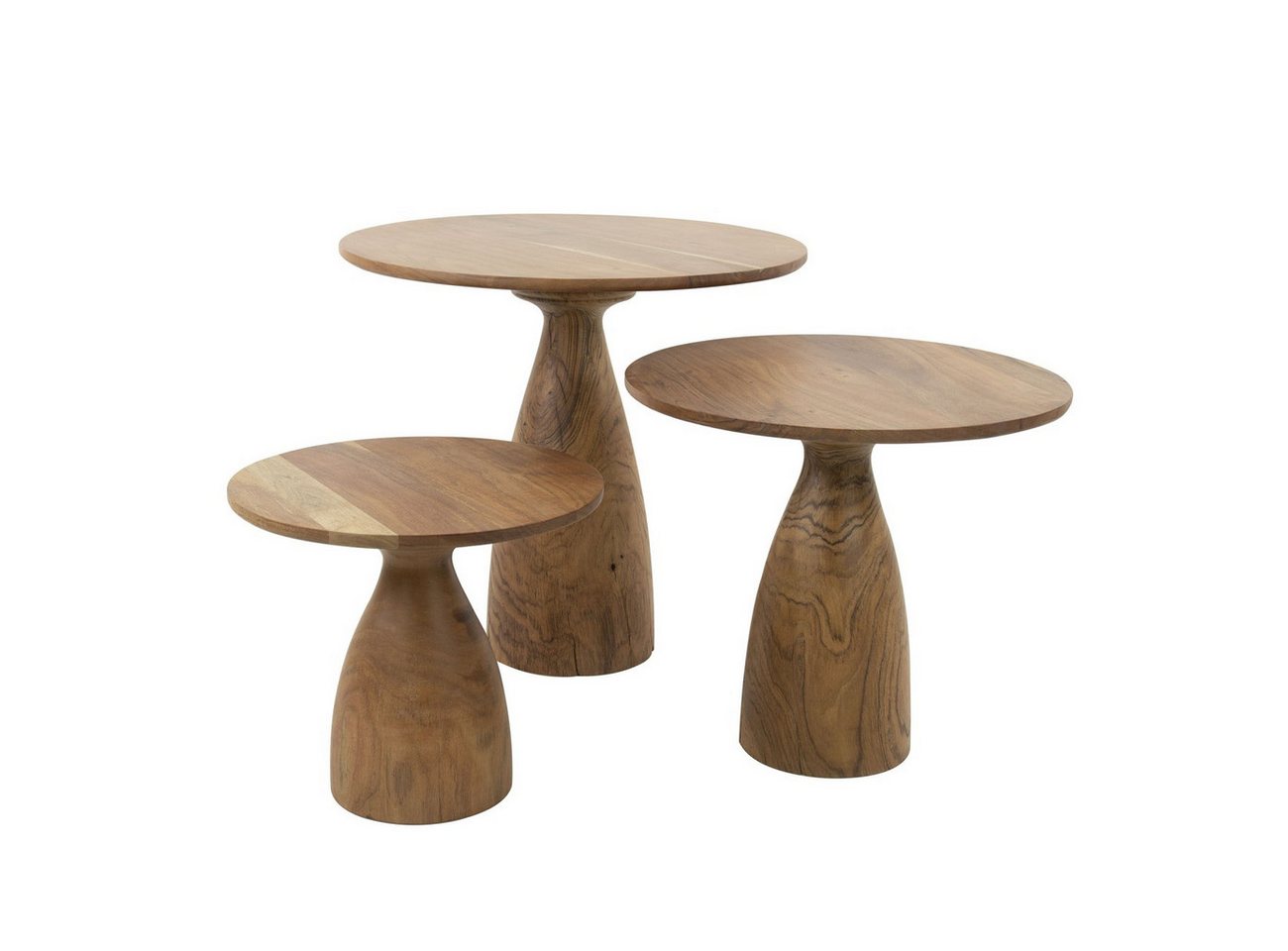 Feeling4Home Couchtisch 3er-Set Couchtisch Conil - Akazienholz massiv mit Kegelfuß-Design, Massive Unikate mit markanter Maserung Feeling4Home Couchtisch 3er-Set Couchtisch Conil - Akazienholz massiv mit Kegelfuß-Design, Massive Unikate mit markanter Maserung von Feeling4Home