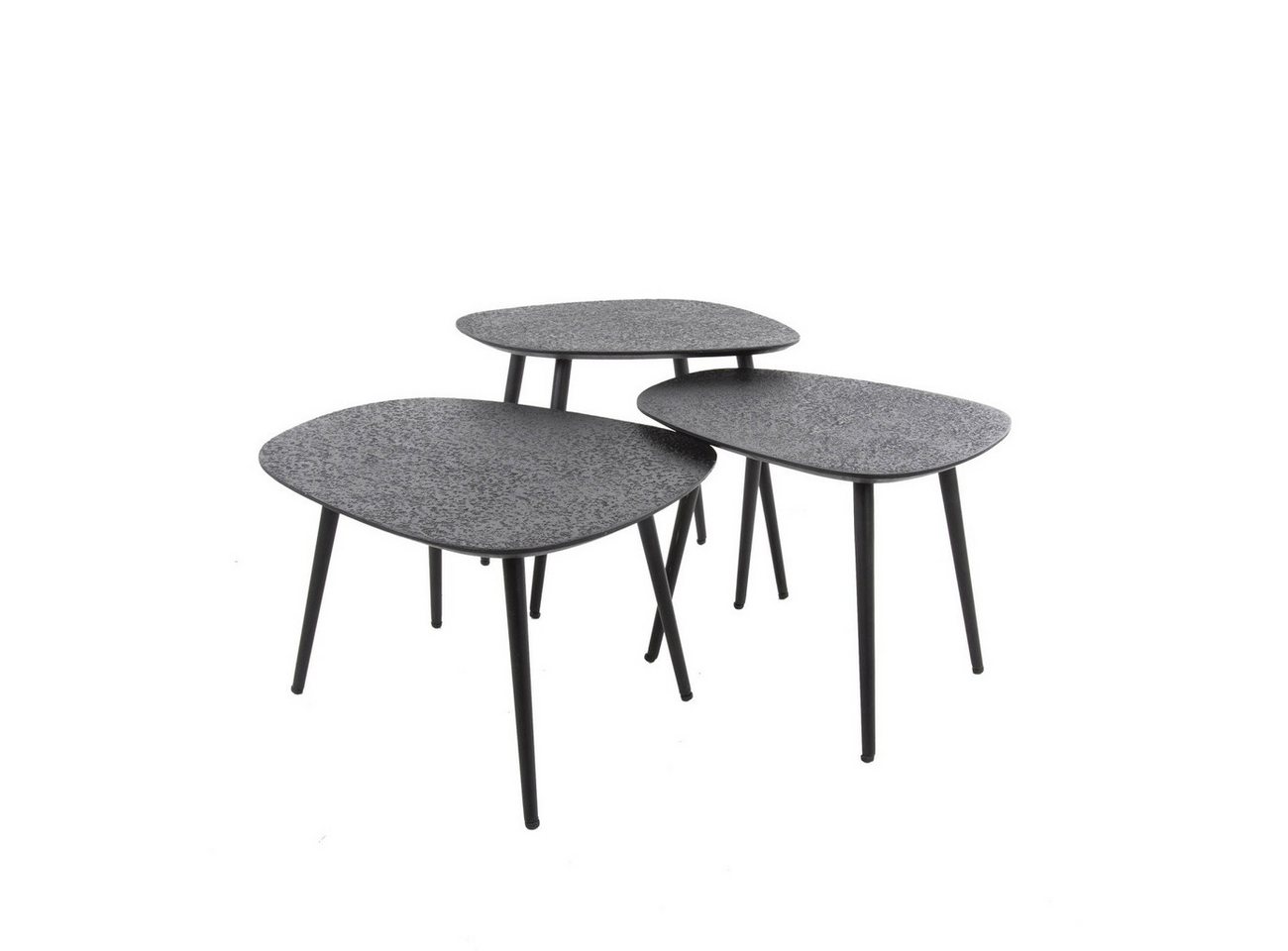 Feeling4Home Couchtisch 3er-Set Couchtisch Metlule - Metall in Schwarz, Viereckig, Tischplatte mit strukturierter Oberfläche Feeling4Home Couchtisch 3er-Set Couchtisch Metlule - Metall in Schwarz, Viereckig, Tischplatte mit strukturierter Oberfläche von Feeling4Home