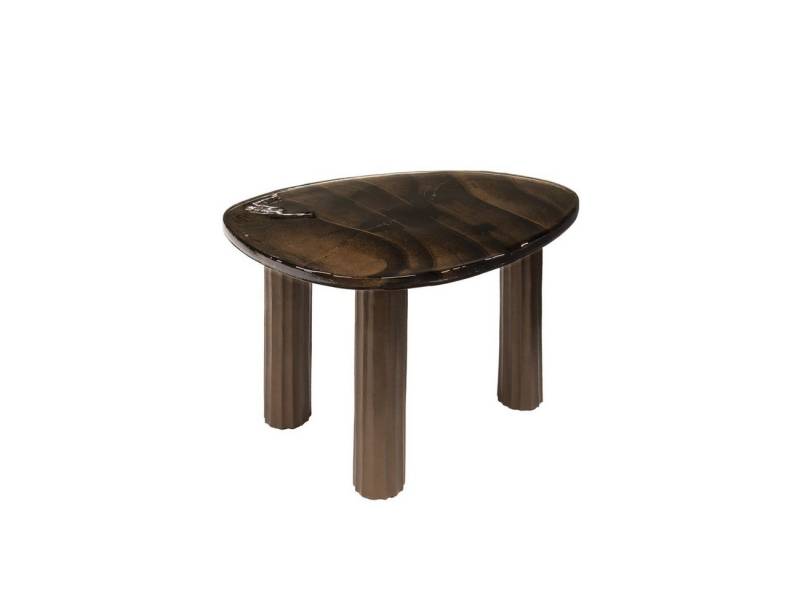 Feeling4Home Couchtisch Couchtisch Klidun - Glas & Aluminium, Antikkupfer, Größe M, Organisch geformte, robuste und gewellte Glasplatte Feeling4Home Couchtisch Couchtisch Klidun - Glas & Aluminium, Antikkupfer, Größe M, Organisch geformte, robuste und gewellte Glasplatte von Feeling4Home