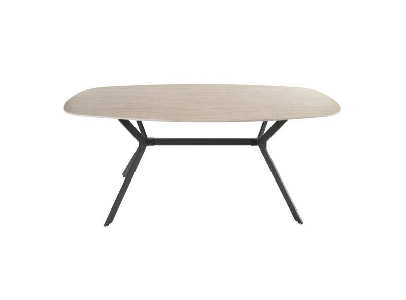 Feeling4Home Esstisch Esstisch Joradic - Keramik in Travertin-Optik Beige, 180 cm, Keramikplatte in Travertin-Design Feeling4Home Esstisch Esstisch Joradic - Keramik in Travertin-Optik Beige, 180 cm, Keramikplatte in Travertin-Design von Feeling4Home