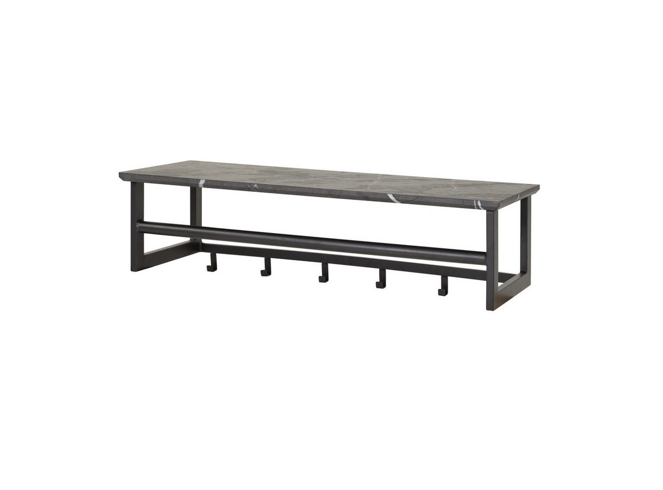 Feeling4Home Garderobe Garderobe Melamik - eckig, Keramik-Optik, Hutablage, 6 Haken, Stange, Ablagefläche in marmorierter Keramikoptik Feeling4Home Garderobe Garderobe Melamik - eckig, Keramik-Optik, Hutablage, 6 Haken, Stange, Ablagefläche in marmorierter Keramikoptik von Feeling4Home