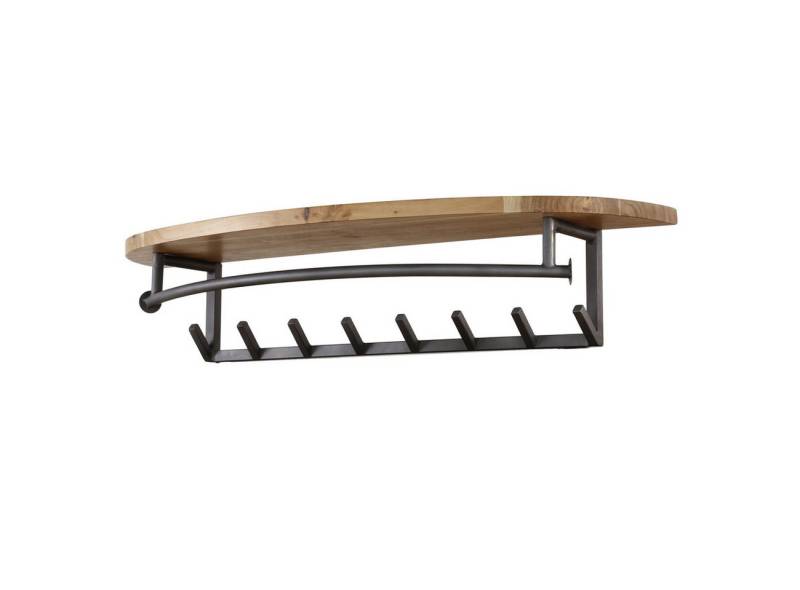 Feeling4Home Garderobe Garderobe Ovrund - Akazienholz massiv Natur, mit Hutablage & 8 Haken, Mit abgerundeter Oberfläche und schöner Holzmaserung Feeling4Home Garderobe Garderobe Ovrund - Akazienholz massiv Natur, mit Hutablage & 8 Haken, Mit abgerundeter Oberfläche und schöner Holzmaserung von Feeling4Home