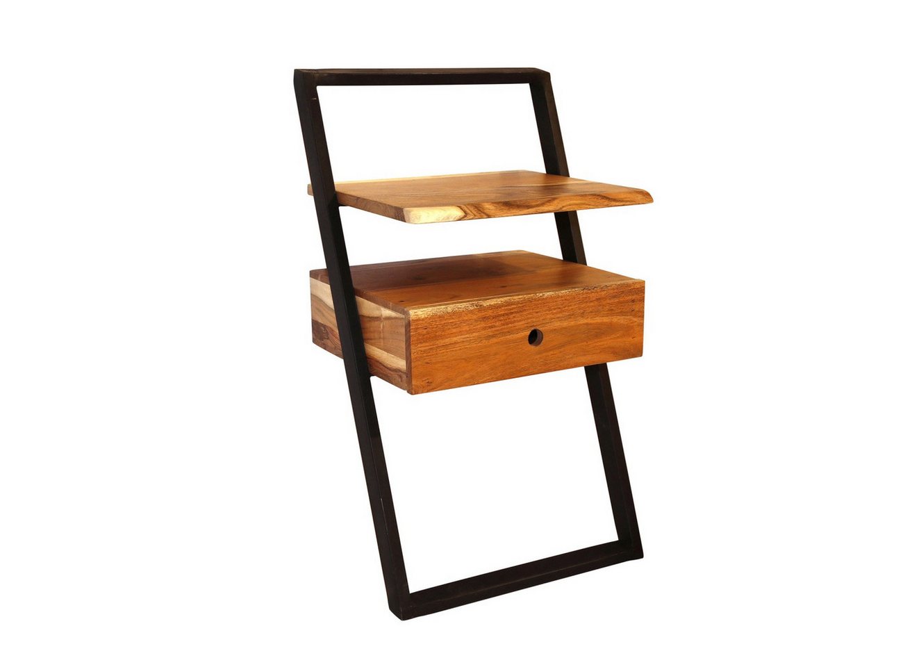 Feeling4Home Nachttisch Nachttisch Gemea mit Metallgestell - massives Akazienholz Natur, einzigartiges Design Feeling4Home Nachttisch Nachttisch Gemea mit Metallgestell - massives Akazienholz Natur, einzigartiges Design von Feeling4Home