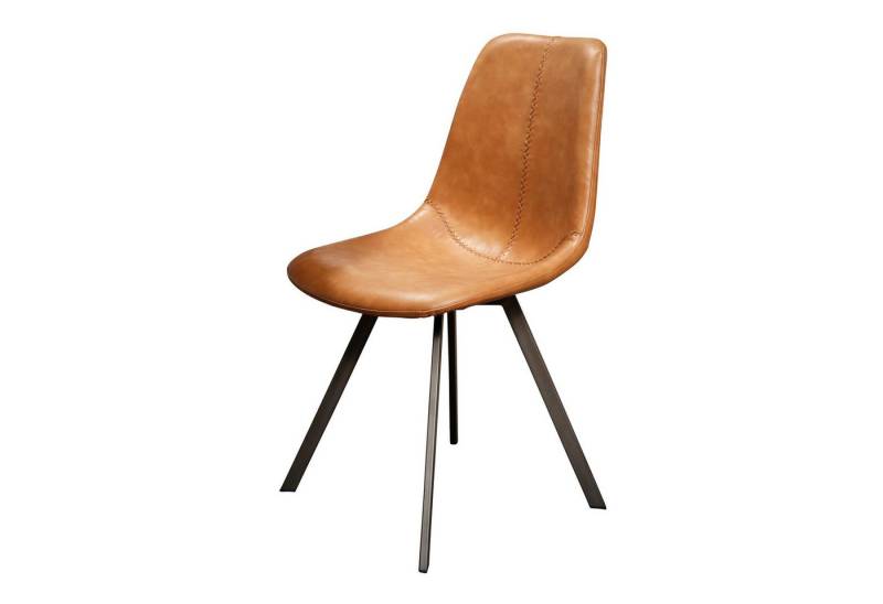Feeling4Home Stuhl 4er-Set Esszimmerstuhl Edeostol - Kunstleder, Cognac, Weicher und bequemer Stoff Feeling4Home Stuhl 4er-Set Esszimmerstuhl Edeostol - Kunstleder, Cognac, Weicher und bequemer Stoff von Feeling4Home