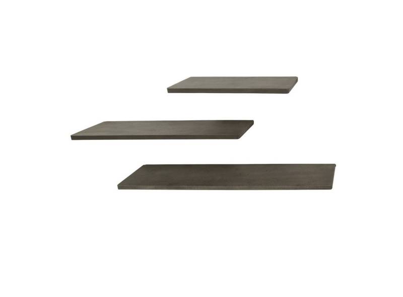 Feeling4Home Wandregal 3er-Set Wandregal Dzelza - Metall Antike Bronze, Ferro-Finish in 3D-struktur, Gestell in Messing-Antikoptik Feeling4Home Wandregal 3er-Set Wandregal Dzelza - Metall Antike Bronze, Ferro-Finish in 3D-struktur, Gestell in Messing-Antikoptik von Feeling4Home