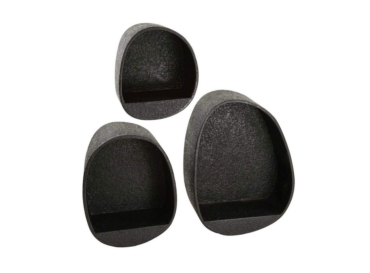Feeling4Home Wandregal 3er-Set Wandregal Ore - Metall in Dunkelgrau, Schwebendes Design in Natursteinoptik Feeling4Home Wandregal 3er-Set Wandregal Ore - Metall in Dunkelgrau, Schwebendes Design in Natursteinoptik von Feeling4Home