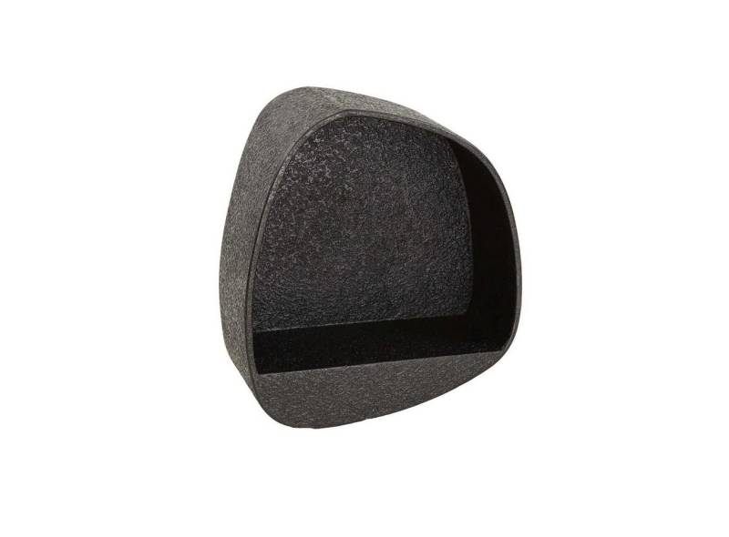 Feeling4Home Wandregal Wandregal Ore - Metall in Dunkelgrau, Viereckig, Schwebendes Design in Natursteinoptik von Feeling4Home