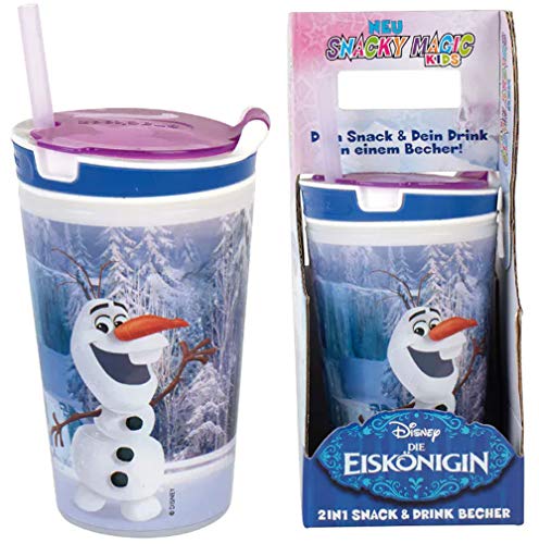2x Disney OLAF 2in1 Trinkbecher/Snackbecher Snacky Magic Frozen Kids aus"Die Eiskönigin" von Feelino