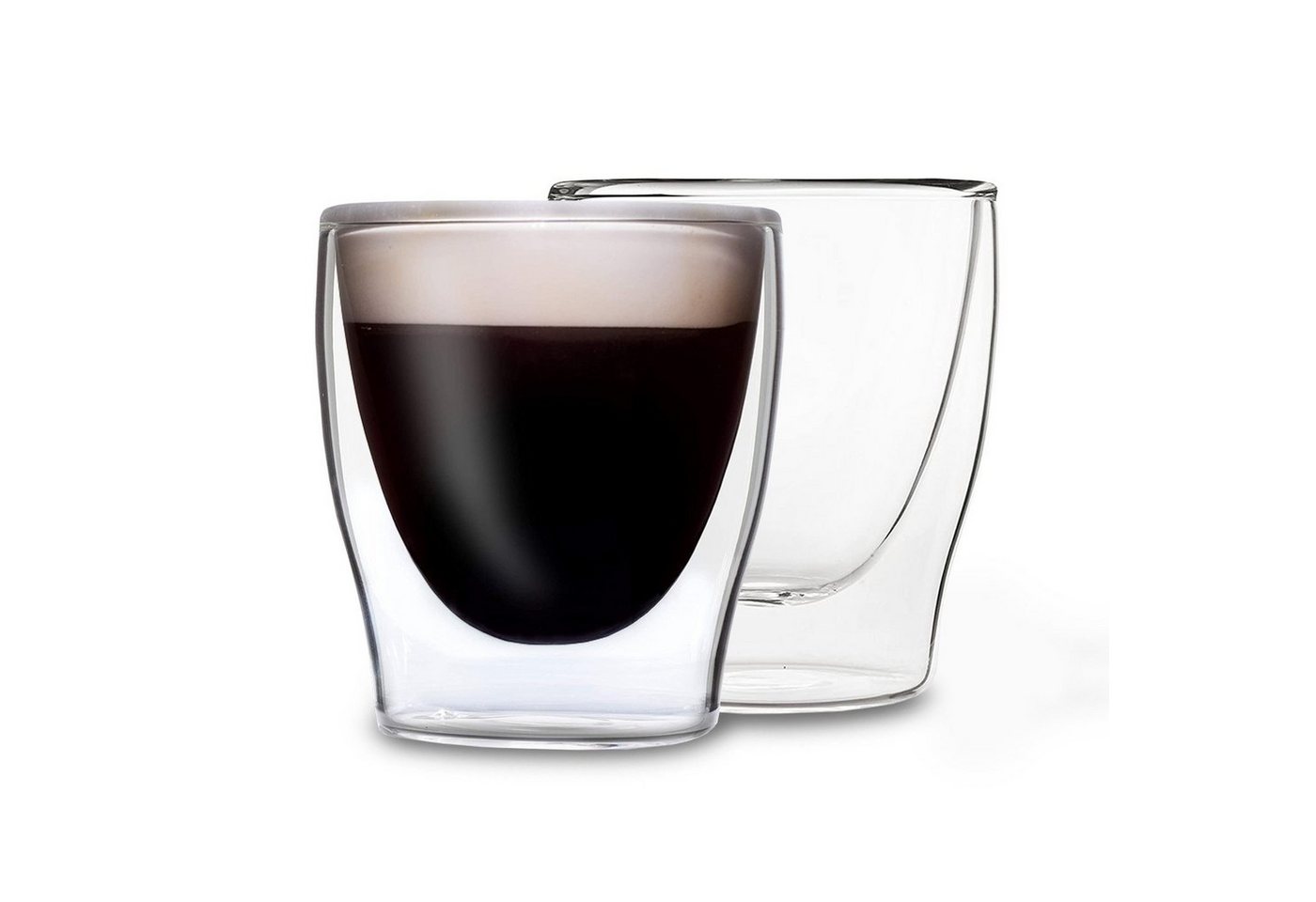 Feelino Thermoglas DUOS doppelwandiges Glas 80 ml, Glas von Feelino