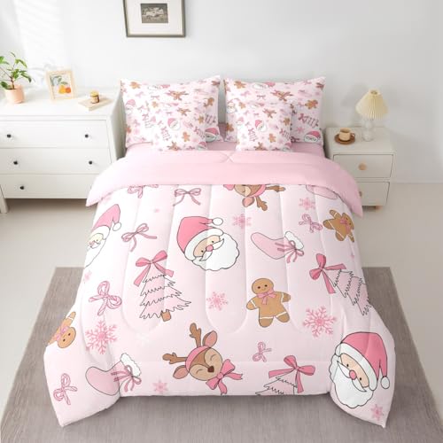 7-teiliges Bettwäsche-Set mit Schneemann-Motiv, in voller Größe, für Jungen und Mädchen, Schlafzimmer, Dekoration, Weihnachtsmann, Bettdecken-Set mit Laken, Kissenbezügen und Kissenbezug, weicher 7-teiliges Bettwäsche-Set mit Schneemann-Motiv, in voller Größe, für Jungen und Mädchen, Schlafzimmer, Dekoration, Weihnachtsmann, Bettdecken-Set mit Laken, Kissenbezügen und Kissenbezug, weicher von Feelyou