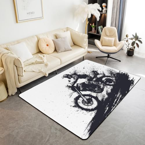 Feelyou Coole Motocross-Wohnzimmer-Teppich, 12,7 x 17,8 cm, Dirt Bike, Innen-Bodenmatte, ultraweich, Motorrad-Rennfahrer, Akzent-Teppich für Kinder, Jungen, Mädchen, Extremsport, dekorativer Teppich Feelyou Coole Motocross-Wohnzimmer-Teppich, 12,7 x 17,8 cm, Dirt Bike, Innen-Bodenmatte, ultraweich, Motorrad-Rennfahrer, Akzent-Teppich für Kinder, Jungen, Mädchen, Extremsport, dekorativer Teppich von Feelyou