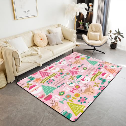 Feelyou Kinderteppich, Motiv: Merry Christmas, für Wohnzimmer, 12,7 x 17,8 cm, Motiv: Merry Christmas Tree und Schneemann, für den Innenbereich, für Jungen und Mädchen, Dekoration Feelyou Kinderteppich, Motiv: Merry Christmas, für Wohnzimmer, 12,7 x 17,8 cm, Motiv: Merry Christmas Tree und Schneemann, für den Innenbereich, für Jungen und Mädchen, Dekoration von Feelyou