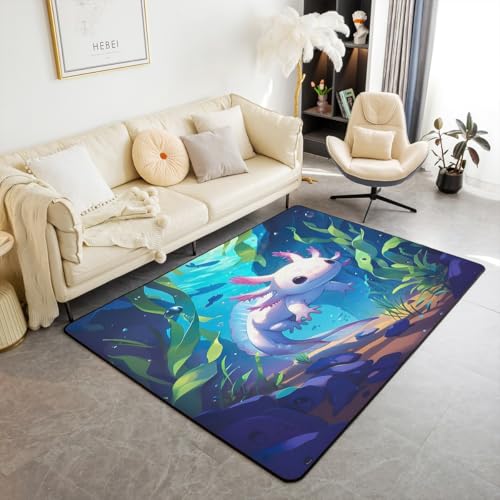 Feelyou Ocean Sealife Fußmatte für den Innenbereich, 12,7 x 17,8 cm, niedlich, Axolotl, Wohnzimmer-Teppich für Kinder, Cartoon, Salamander, Akzent-Teppich, für Damen, Herren, Teenager, ultraweiche Feelyou Ocean Sealife Fußmatte für den Innenbereich, 12,7 x 17,8 cm, niedlich, Axolotl, Wohnzimmer-Teppich für Kinder, Cartoon, Salamander, Akzent-Teppich, für Damen, Herren, Teenager, ultraweiche von Feelyou