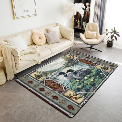 Feelyou Stockententeppich, 12,7 x 17,8 cm, zum Angeln und Jagen, Wohnzimmer-Teppich für Schlafzimmer, für Kinder, Jungen, Mädchen, See, Hütte, rustikale Dekoration, weiches rutschfestes Polyester Feelyou Stockententeppich, 12,7 x 17,8 cm, zum Angeln und Jagen, Wohnzimmer-Teppich für Schlafzimmer, für Kinder, Jungen, Mädchen, See, Hütte, rustikale Dekoration, weiches rutschfestes Polyester von Feelyou