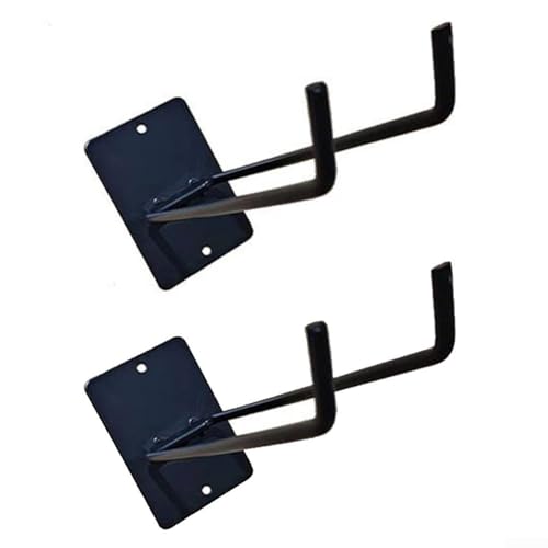 2 x Wandhalterungsständer aus Eisen für Gartengeräte, stabile Aufbewahrung für Schaufeln und Verlängerungskabel (zwei Schraubenlöcher) von Feeshoppher