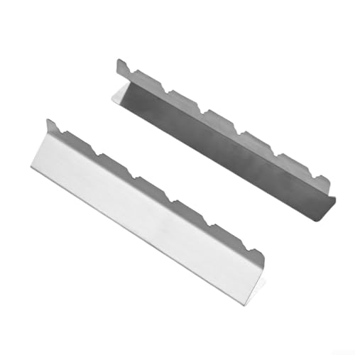 2er Set BBQ Spießroste Edelstahl Design zum einfachen Drehen von Kabobs auf dem Grill (6 Slot) von Feeshoppher