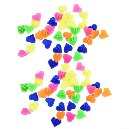 72 Stück bunte Speichenperlen für Fahrradräder, Kunststoff-Clips für Kinderfahrräder (feste Liebe) von Feeshoppher