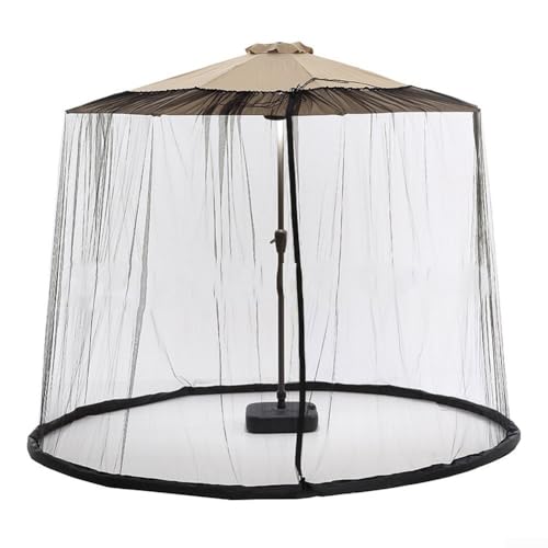 Atmen Sie einfach unter unserem Polyester-Netz-Sonnenschirmnetz für Ihre Terrasse (335 x 240 cm) von Feeshoppher