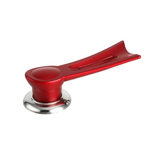 Bakelit-Pfannendeckelgriff mit platzsparendem Design und robuster Metallbodenstruktur (M Rot) von Feeshoppher