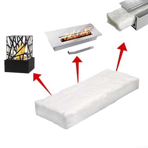 Calcium-Magnesium-Silikat-Fasern, 3 Stück, für Sicherheit und Effizienz in Kaminen (30 × 10 × 1 cm) von Feeshoppher