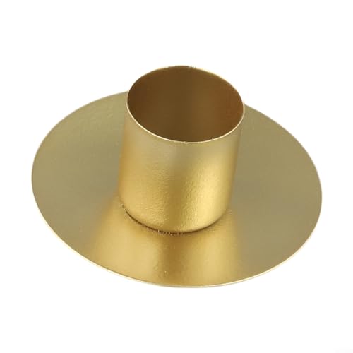 Charmanter Kerzenhalter aus Metall für Feiern und Heimdekoration (groß, goldfarben) von Feeshoppher