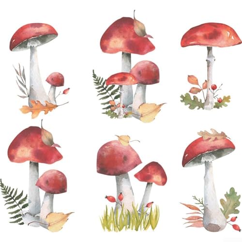 Charming For Forest Pilz-Wandaufkleber für Kinderzimmer, lustiger und verspielter Kinderzimmer-Dekor von Feeshoppher