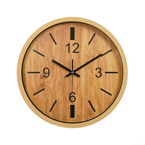 Chic 30,5 cm dekorative Wanduhr mit leisem Mechanismus für Klassenzimmer und Wohnbereiche (4) von Feeshoppher