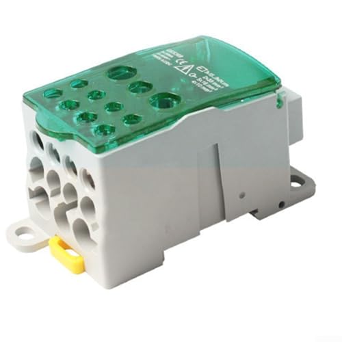 DIN Rail Power Junction Box 80A 500A Efficient Terminal Block Connector with Easy Visual Wiring (500A) von Feeshoppher