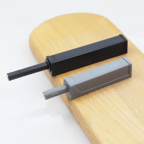 DIY Magnetischer Push to Open Riegel für Küchen- und Kleiderschränke, einfaches Touch-Entriegelungssystem (schwarz) von Feeshoppher