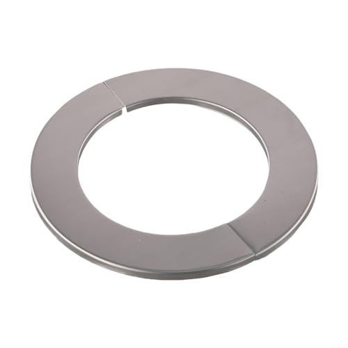 Dekorative Rohrabdeckung aus Edelstahl mit geteiltem Design und doppelseitigem Klebeband für Gas-Warmwasserbereiter-Rohre, Ventile und Abluftlöcher (90 mm) von Feeshoppher