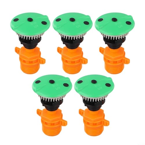 Drehbarer Rasensprenger Set 5PC Automatische Düse für einfache Bewässerung im Gemüsefeld von Feeshoppher