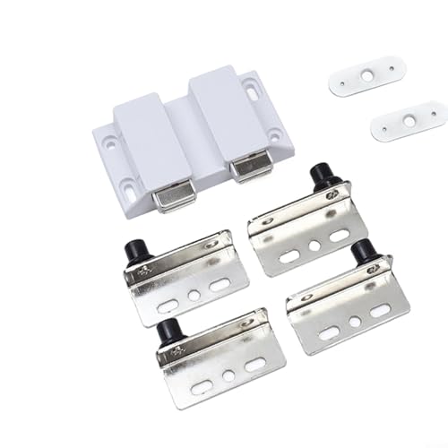 Edelstahl-Glastürscharniere für sichere Installation auf 5 ~ 6 mm Glas, kein Bohren erforderlich, geeignet für mehrere Türanwendungen (Silber) von Feeshoppher