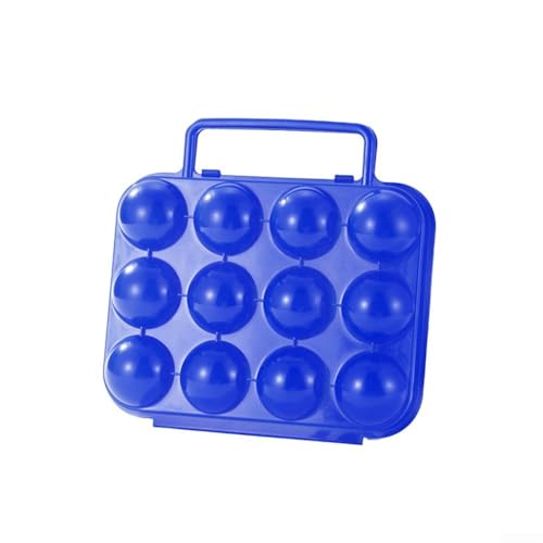Eierhalter Behälter für 12 Eier, unverzichtbar für Camping und Outdoor-Spaß (blau) von Feeshoppher