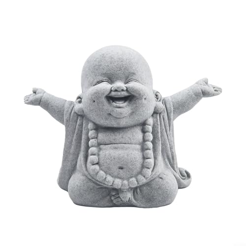 Elegante lächelnde Buddha-Gartenfigur Wahl für Ihre Wohnkulturbedürfnisse (A) von Feeshoppher