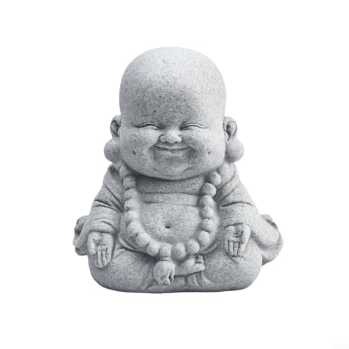 Elegante lächelnde Buddha-Gartenfigur Wahl für Ihre Wohnkulturbedürfnisse (C) von Feeshoppher