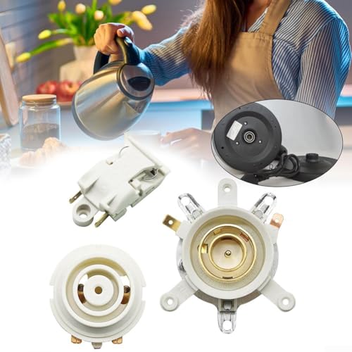 Ersatz-Thermostat-Schalter-Anschluss für elektrischen Wasserkocher, 3-teiliges Set für einfache Installation und Wartung Ersatz-Thermostat-Schalter-Anschluss für elektrischen Wasserkocher, 3-teiliges Set für einfache Installation und Wartung von Feeshoppher