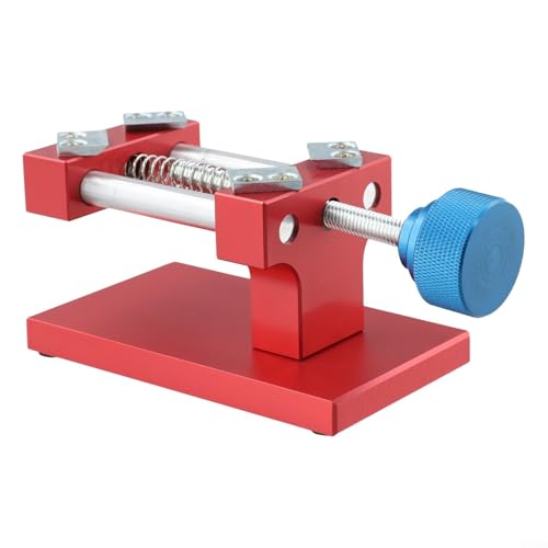 Feeshoppher Aufbewahrungsbox für Lötkolbenspitzen, 16 Löcher, Magnesium-Silikon-Legierung, Organizer mit abgerundeten Ecken, Design für T12, C115, C210, C245 Tips Collection(rot) von Feeshoppher