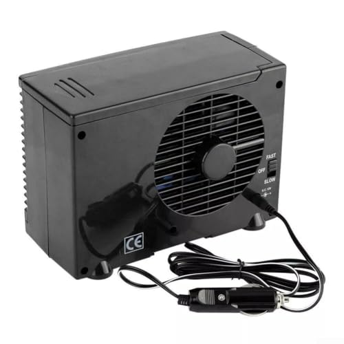 Feeshoppher Auto Kühler Ventilator Tragbarer Fahrzeug Luftkühlung Ventilator Mini Autos Klimaanlage mit Wassertank Einstellbare Geschwindigkeit Auto Lüfter Geräuscharm Automatische Abschaltung Schutz von Feeshoppher